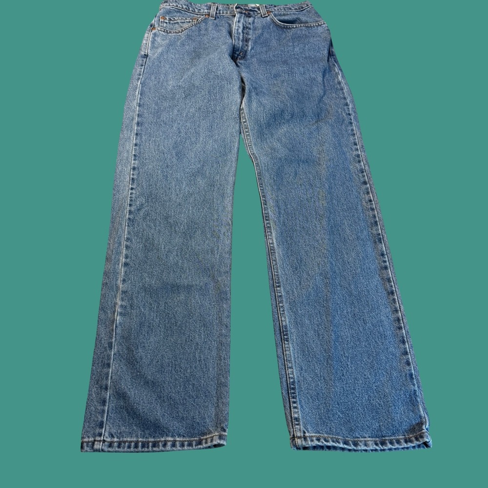 Vintage Levis 505 Jeans Mens 33x32 Blue Denim Regular Fit Straight Leg